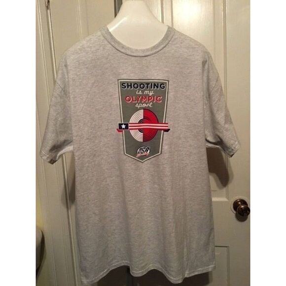 SHOOTING IS MY OLYMPIC SPORT USA SHOOTING SIZE XL T-SHIRT - Picture 1 of 2